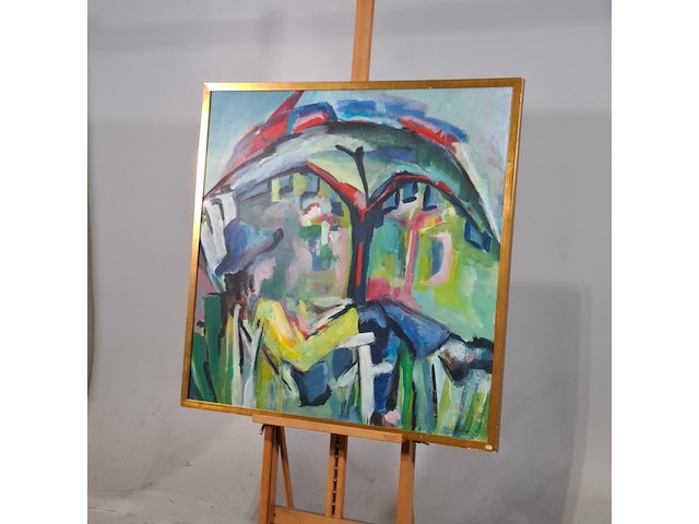 Acryl schilderij, maya wildevuur - afbeelding 3 van  7