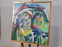 Acryl schilderij, maya wildevuur - afbeelding 3 van  7