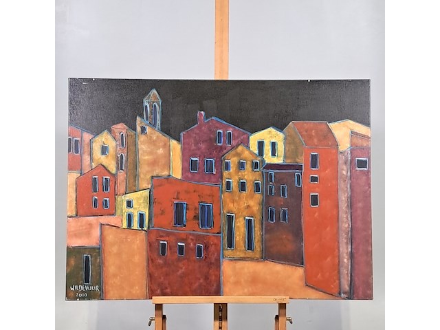 Acryl schilderij, maya wildevuur - afbeelding 2 van  8