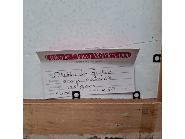 Acryl schilderij op canvas, maya wildevuur, 2004 - afbeelding 5 van  13