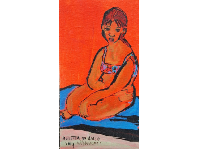 Acryl schilderij op canvas, maya wildevuur, 2004 - afbeelding 1 van  13