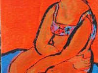 Acryl schilderij op canvas, maya wildevuur, 2004 - afbeelding 1 van  13