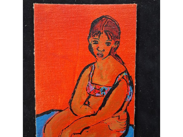 Acryl schilderij op canvas, maya wildevuur, 2004 - afbeelding 10 van  14