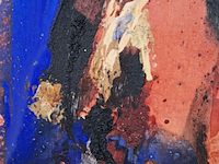 Acryl schilderij op doek, maya wildevuur, abstract - afbeelding 1 van  8