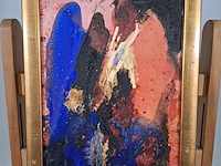 Acryl schilderij op doek, maya wildevuur, abstract - afbeelding 2 van  8