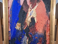 Acryl schilderij op doek, maya wildevuur, abstract - afbeelding 4 van  8