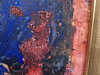 Acryl schilderij op doek, maya wildevuur, abstract - afbeelding 5 van  8