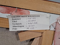 Acryl schilderij op doek, maya wildevuur, abstract - afbeelding 7 van  8