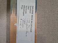 Acryl schilderij op doek, maya wildevuur, compositie blauw, 1993 - afbeelding 9 van  9