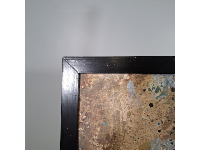 Acryl schilderij op doek, maya wildevuur, explosie, 1991 - afbeelding 7 van  10