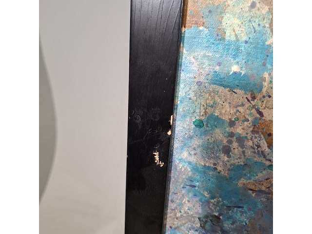 Acryl schilderij op doek, maya wildevuur, explosie, 1991 - afbeelding 8 van  10