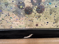 Acryl schilderij op doek, maya wildevuur, explosie, 1991 - afbeelding 9 van  10