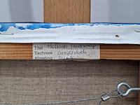 Acryl schilderij op doek, maya wildevuur, hollands landschap, 2003 - afbeelding 2 van  10