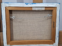 Acryl schilderij op doek, maya wildevuur, hollands landschap, 2003 - afbeelding 10 van  10