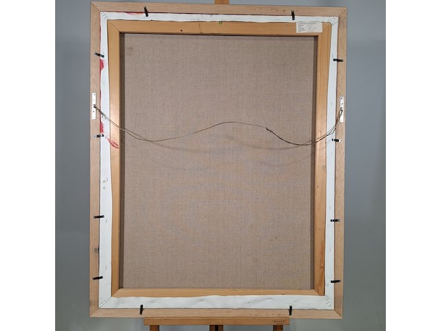 Acryl schilderij op doek, maya wildevuur, maya, 1993 - afbeelding 8 van  9