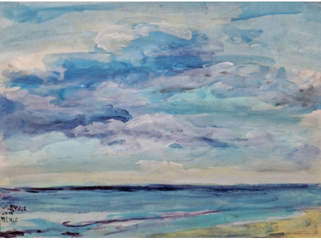 Acryl schilderij op doek, maya wildevuur, mexico, 2008 - afbeelding 1 van  10