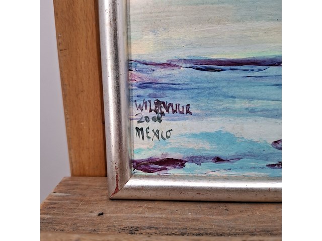 Acryl schilderij op doek, maya wildevuur, mexico, 2008 - afbeelding 6 van  10