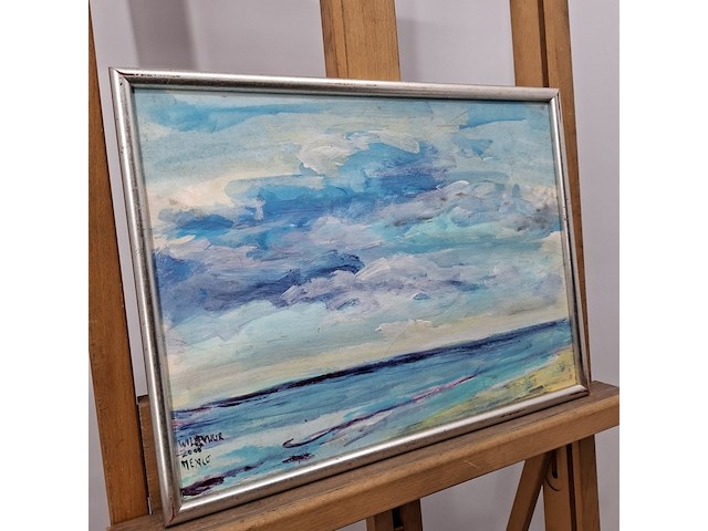 Acryl schilderij op doek, maya wildevuur, mexico, 2008 - afbeelding 7 van  10