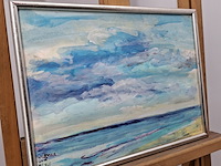 Acryl schilderij op doek, maya wildevuur, mexico, 2008 - afbeelding 7 van  10