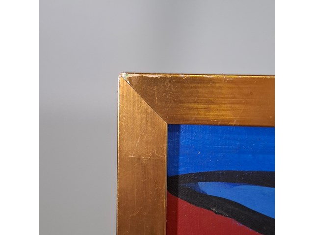 Acryl schilderij op doek, maya wildevuur, naakt, 1987 - afbeelding 5 van  7