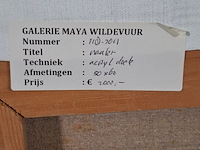 Acryl schilderij op doek, maya wildevuur, naakt - afbeelding 6 van  6