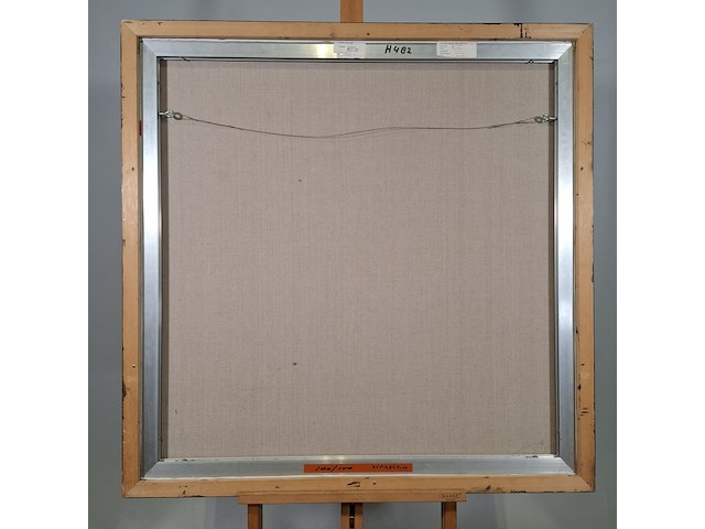 Acryl schilderij op doek, maya wildevuur, pelikaan, 2001 - afbeelding 6 van  8