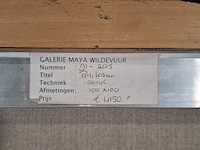 Acryl schilderij op doek, maya wildevuur, pelikaan, 2001 - afbeelding 7 van  8
