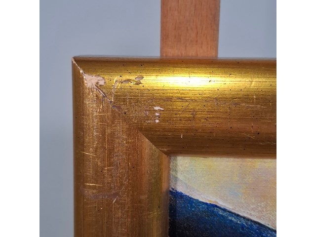 Acryl schilderij op doek, maya wildevuur, tempel, 1998 - afbeelding 6 van  8