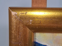 Acryl schilderij op doek, maya wildevuur, tempel, 1998 - afbeelding 6 van  8