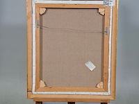 Acryl schilderij op doek, maya wildevuur, tempel, 1998 - afbeelding 7 van  8