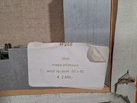 Acryl schilderij op doek, maya wildevuur, tibet, 2001 - afbeelding 7 van  7