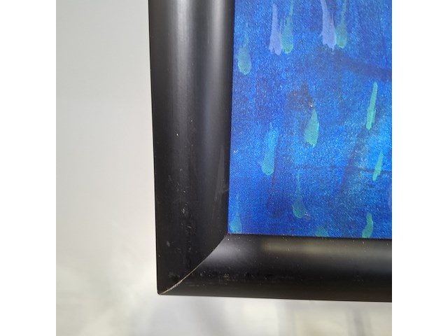 Acryl schilderij op doek, maya wildevuur, vechtende paarden, 1996 - afbeelding 6 van  8