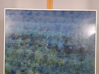 Acryl schilderij op paneel, maya wildevuur, abstract, 1990 - afbeelding 2 van  7