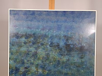 Acryl schilderij op paneel, maya wildevuur, abstract, 1990 - afbeelding 3 van  7