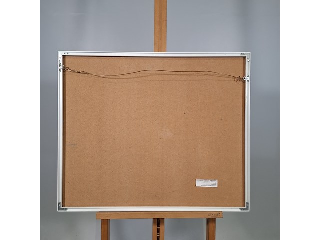 Acryl schilderij op paneel, maya wildevuur, abstract, 1990 - afbeelding 6 van  7