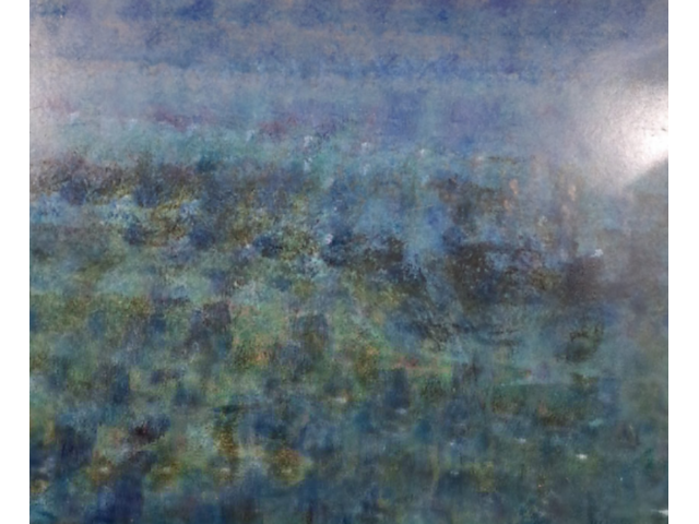 Acryl schilderij op paneel, maya wildevuur, abstract - afbeelding 1 van  7