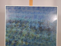 Acryl schilderij op paneel, maya wildevuur, abstract - afbeelding 2 van  7