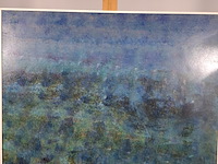 Acryl schilderij op paneel, maya wildevuur, abstract - afbeelding 3 van  7