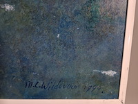 Acryl schilderij op paneel, maya wildevuur, abstract - afbeelding 6 van  7