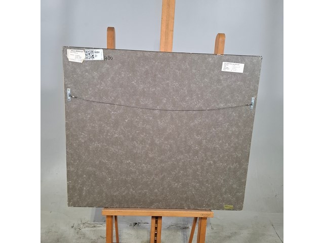 Acryl schilderij op paneel, maya wildevuur, bloemenveld, 1991 - afbeelding 7 van  8
