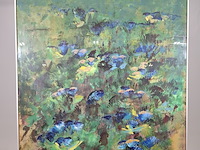 Acryl schilderij op paneel, maya wildevuur, bloemenveld - afbeelding 2 van  8