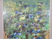 Acryl schilderij op paneel, maya wildevuur, bloemenveld - afbeelding 4 van  8