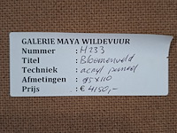 Acryl schilderij op paneel, maya wildevuur, bloemenveld - afbeelding 8 van  8