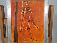 Acryl schilderij op paneel, maya wildevuur, egypte - afbeelding 2 van  8