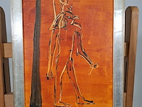 Acryl schilderij op paneel, maya wildevuur, egypte - afbeelding 3 van  8