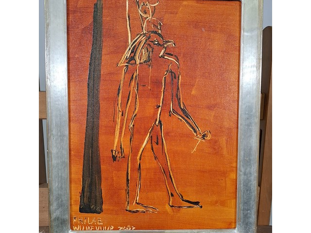 Acryl schilderij op paneel, maya wildevuur, egypte - afbeelding 4 van  8