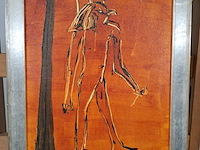 Acryl schilderij op paneel, maya wildevuur, egypte - afbeelding 4 van  8