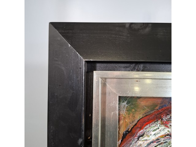 Acryl schilderij op paneel, maya wildevuur, hooghalen/midwold, 1997 - afbeelding 9 van  11