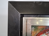 Acryl schilderij op paneel, maya wildevuur, hooghalen/midwold, 1997 - afbeelding 9 van  11