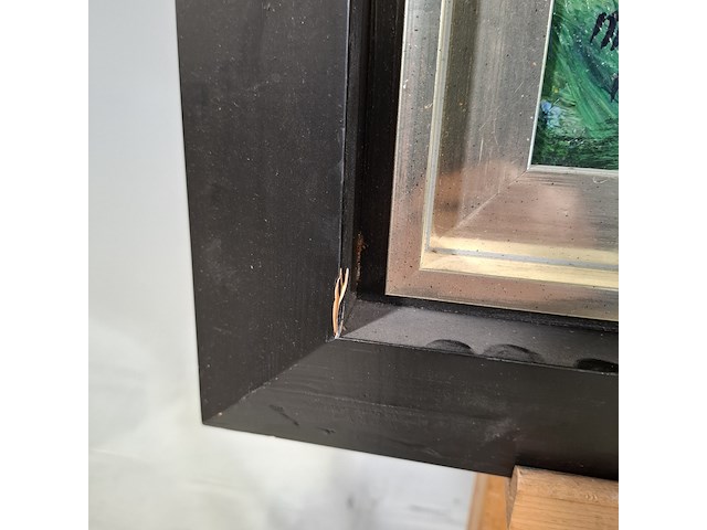 Acryl schilderij op paneel, maya wildevuur, hooghalen/midwold, 1997 - afbeelding 10 van  11